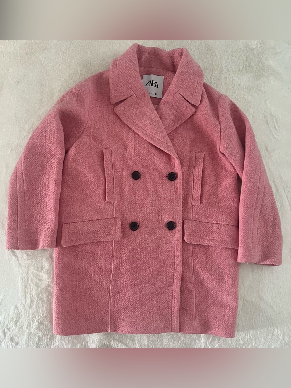 Zara oversized double-breasted coat Size XS